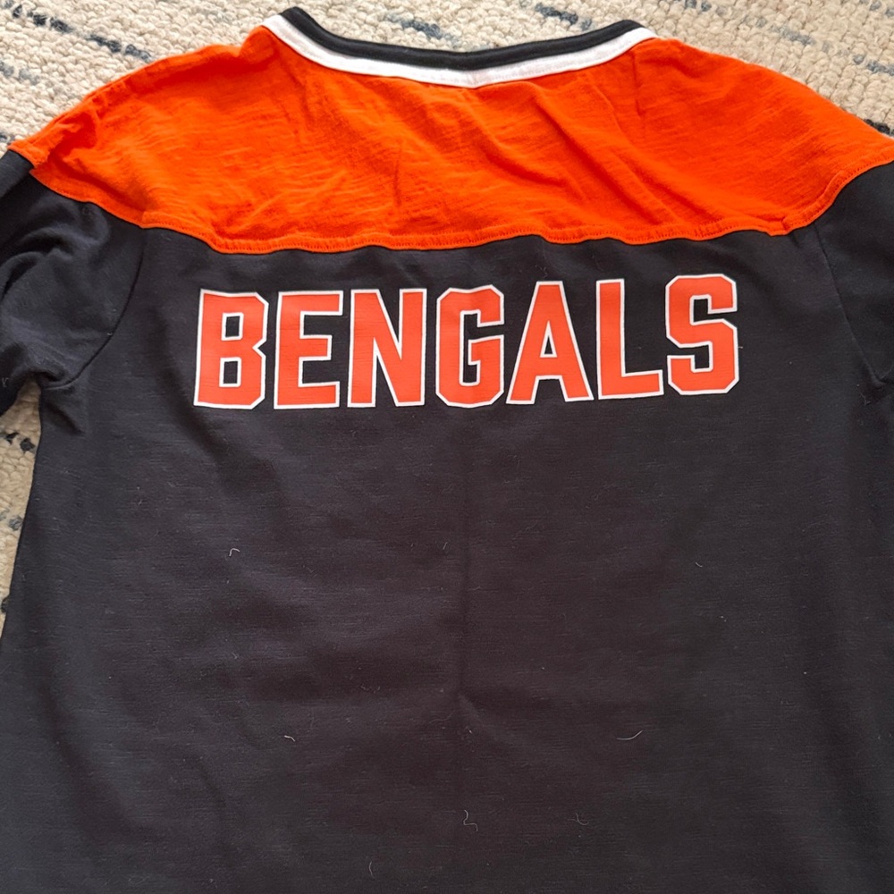 5- NFL Bengals Orange Short Sleeve Tee - Picture 4 of 7
